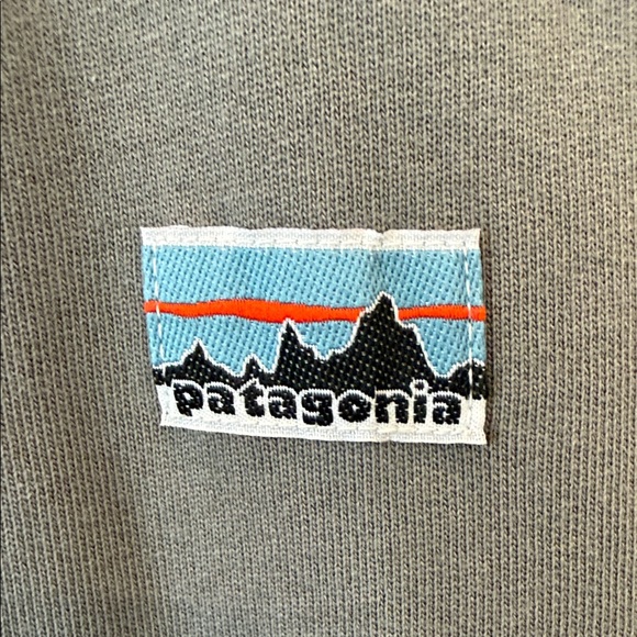 Patagonia Gray Sweatshirt with Logo Patch - Picture 2 of 5